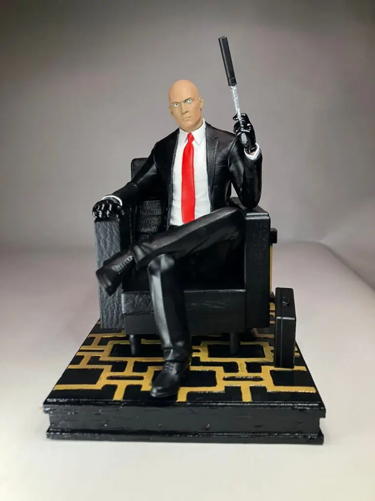 Figura Hitman Agente 47 Resina 13 cm